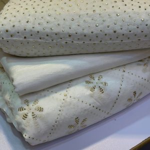 Pure Chanon Silk Mukesh Kamdani Work